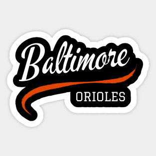 Orioles Retro Sticker